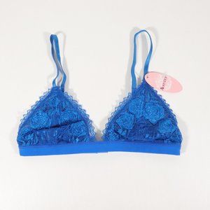 NWT Anemone Unlined Bralette in Bright Blue